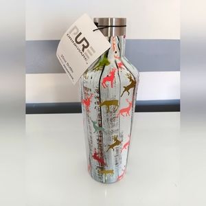 New PureDeer & Plank Patter Bottle 25oz Canister Reindeer stainless steel bottle
